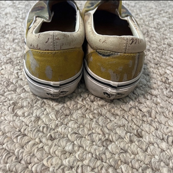 Vans Van Gogh Museum Amsterdam Slip On Shoes Skull Painting Men’s 5.5 Women’s 7 - Picture 5 of 6